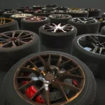 Car Wheel Tire With Disk Pack (30 Wheels)