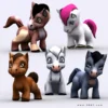 Chibii 10 Animals Pets Bundle