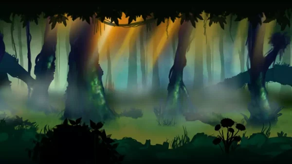 Painted 2D Forest