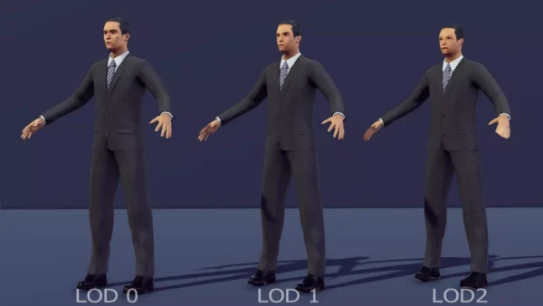 Male Character With Suite