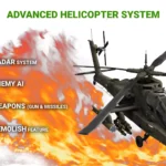helicopter controller with shooting for both mobile and pc