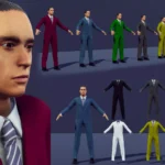 Male Character With Suite