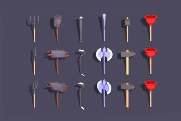 Hyper-Casual Weapons